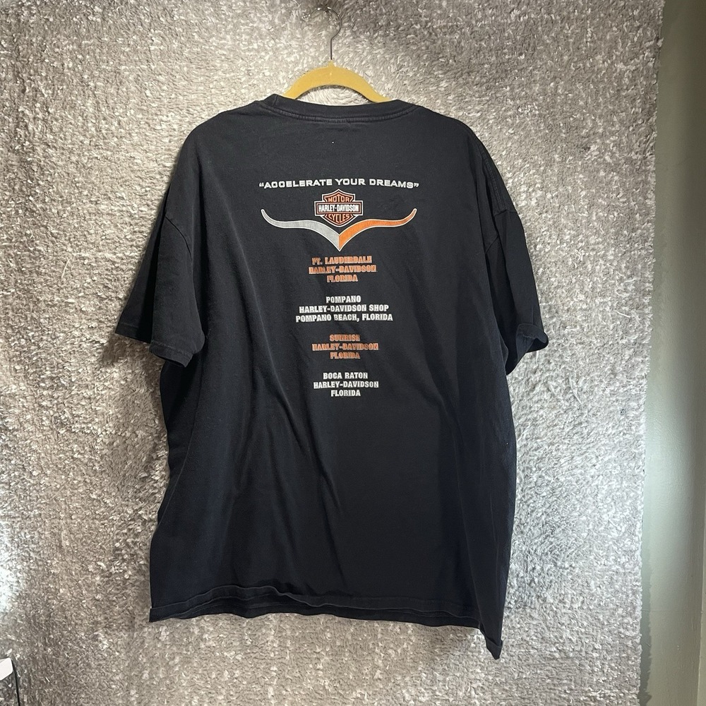 Harley Davidson XXl T-Shirt "SOUTH FLORIDA" Black "Accelerate Your Dreams"